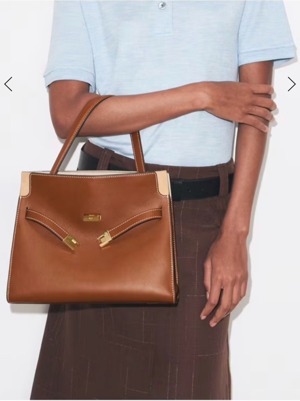 Tory Burch Small Lee Radziwill Aged Tan